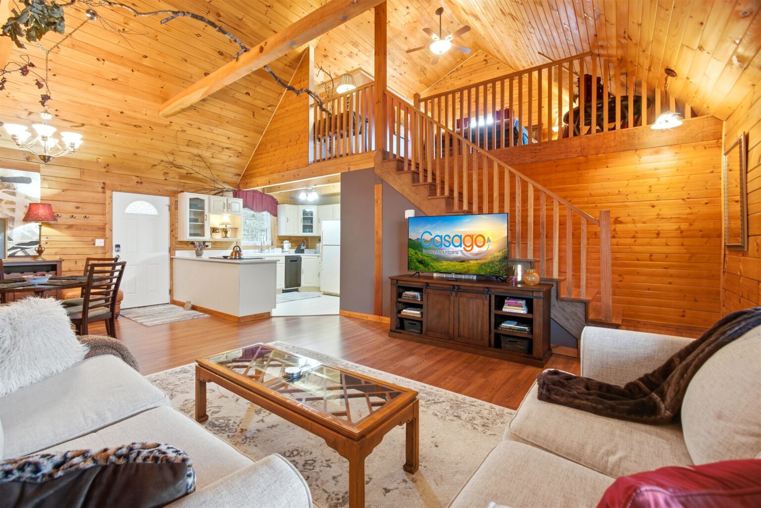 Stunning Lobby offered in Casago Smoky Mountains Cabins