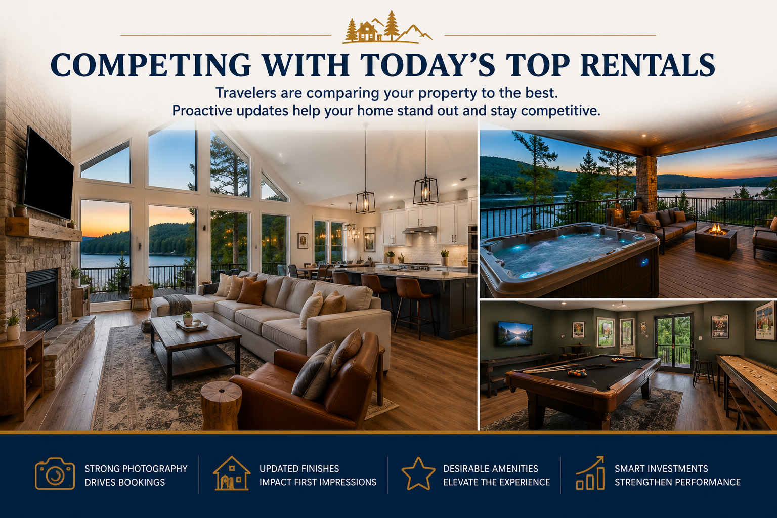 Keeping Smoky Mountains and Norris Lake Vacation Rentals Competitive